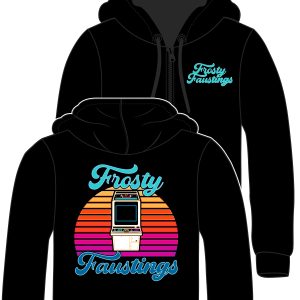 Black Neon Arcade Zip-Hoodie