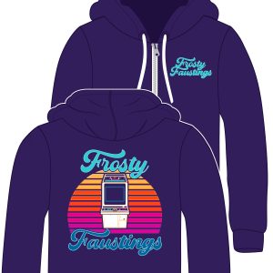 Purple Neon Arcade Zip-Hoodie